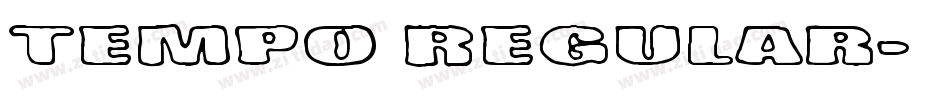 Tempo Regular字体转换